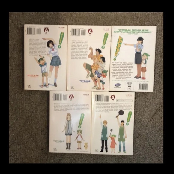 YOTSUBA &! MANGA Paperback Volumes 1, 2, 3, 9, 10 Kiyohiko Azuma ENGLISH 5-Books - Picture 2 of 16
